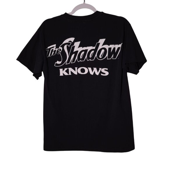 VINTAGE The Shadow KNOWS USED Shirt (Single Stitch, M, Comics, Radio) - Picture 2 of 8